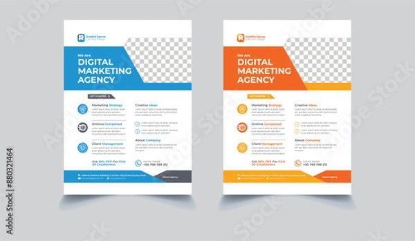 Obraz Corporate Flyer Design Template