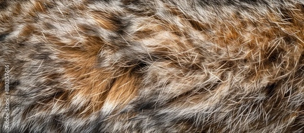 Obraz Macro photography of animal fur providing a detailed background texture ideal for a copy space image