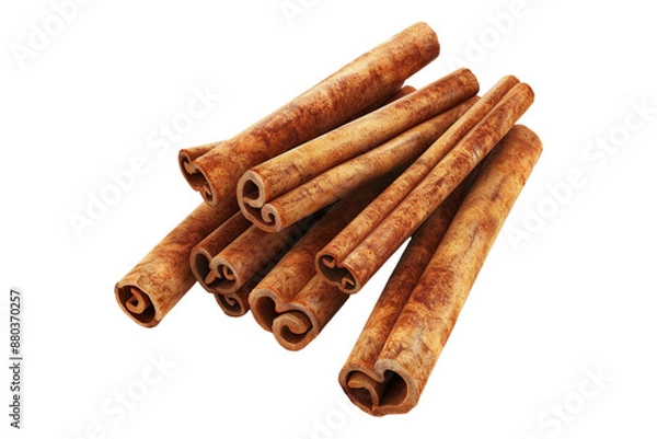 Obraz Cinnamon isolated on transparent background