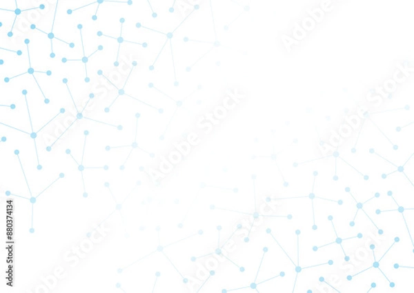 Fototapeta Molecules background for education, science world. colorful molecule symbols. blurry molecule symbols