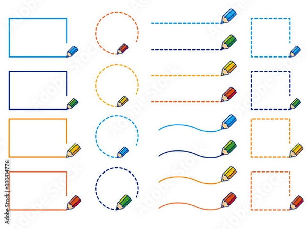 Fototapeta 鉛筆の文房具