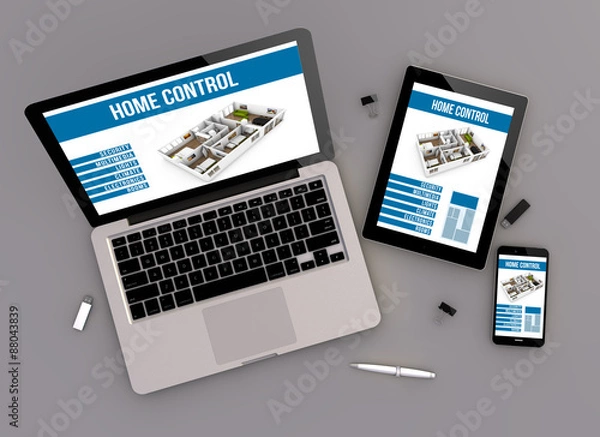 Obraz responsive design home control zenith view