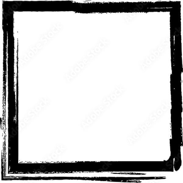 Obraz Square Grunge Figure Icon