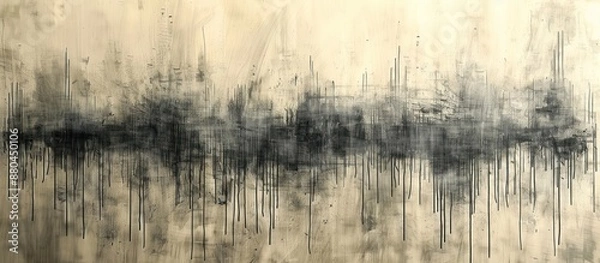 Fototapeta Abstract Cityscape in Black and White