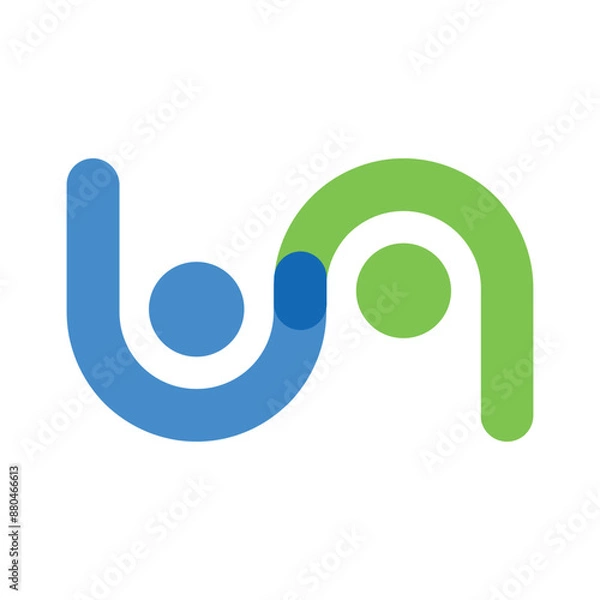 Obraz Partnership business logo. Teamwork logo design icon vector template