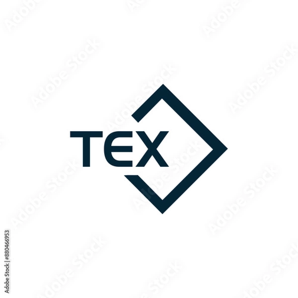 Fototapeta TEX logo. T E X design. White TEX letter. TEX, T E X letter logo design. T E X letter logo design in GOLD, GOLDEN LOGO, THREE, style. letter logo set in one artboard. T E X letter logo vector design.