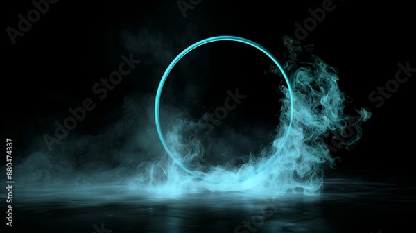 Obraz smoke on black