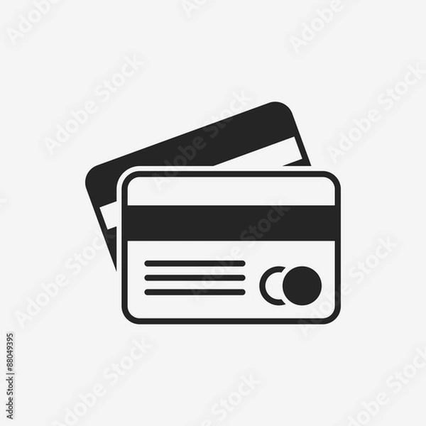 Fototapeta credit card icon