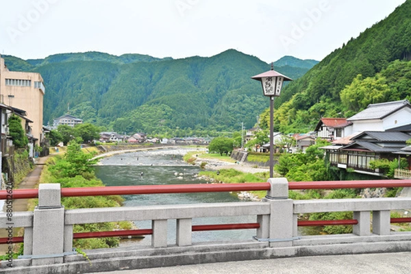 Fototapeta 郡上八幡の風景　岐阜県郡上市八幡町