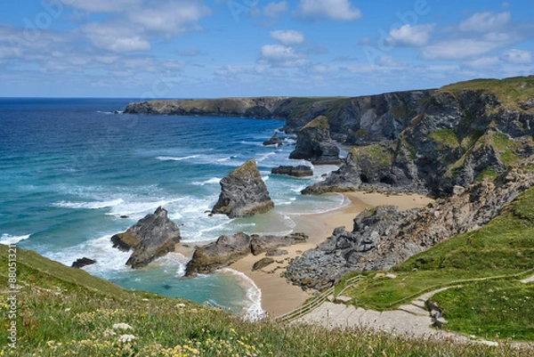 Obraz Bedruthan Steps in Cornwall