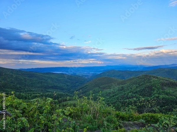 Fototapeta Piękne widoki gór, tatry o zachodzie słońca 