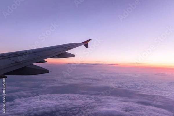 Obraz 비행기항공촬영