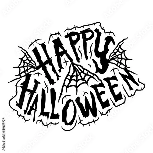 Obraz Happy Halloween typography