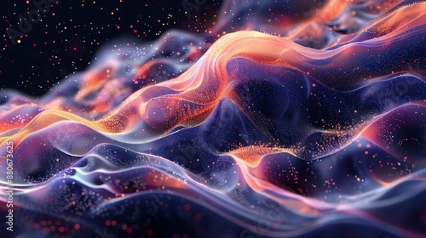 Obraz A beautiful space nebula background