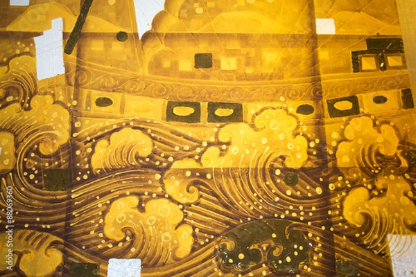 Obraz gold sea background