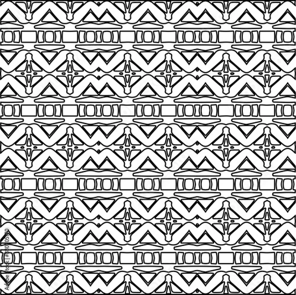 Obraz Repeat patterns.Abstract shapes from lines. Vector graphics for design, prints, decoration, cover, textile, digital wallpaper, web background, wrapping paper, clothing, fabric, packaging, cards.