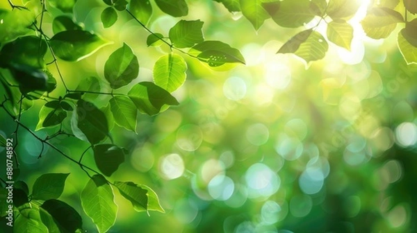 Fototapeta Nature background with leaves