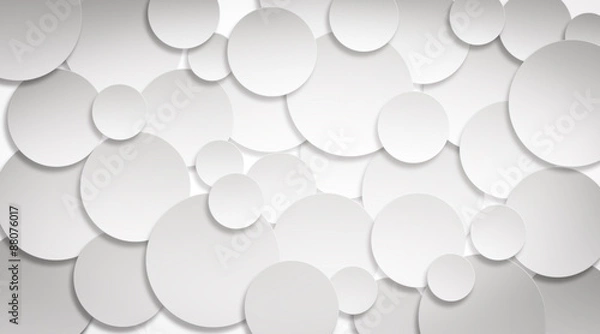 Obraz white round stickers for brainstorming / presentation