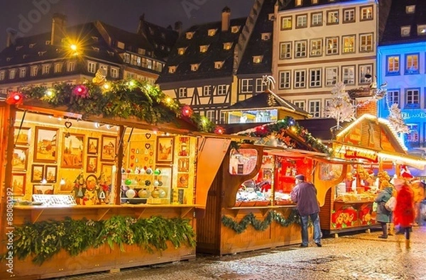 Obraz Marché de noël à Strasbourg, Alsace
