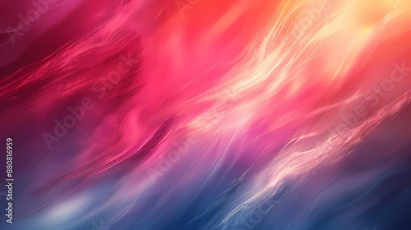 Fototapeta Abstract colorful waves in shades of pink, blue, and orange creating a dynamic, vibrant visual effect.