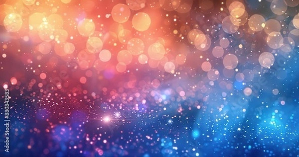 Fototapeta Abstract Blurred Background with Bokeh Lights in Multicolored Gradient