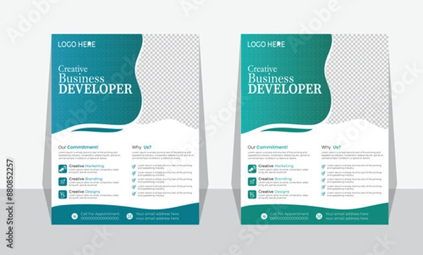 Obraz Business Flyer template.