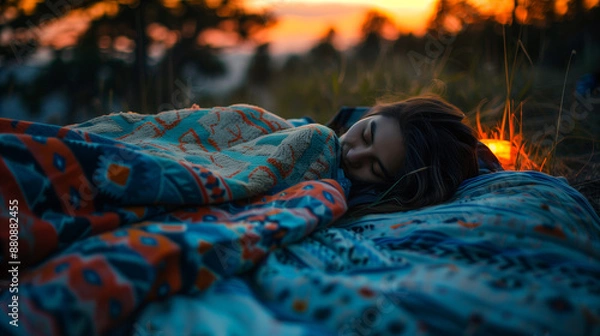 Obraz deep sleeping outdoors