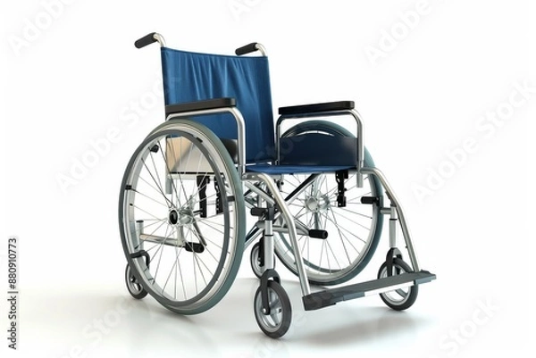 Fototapeta A wheelchair isolated from the white background