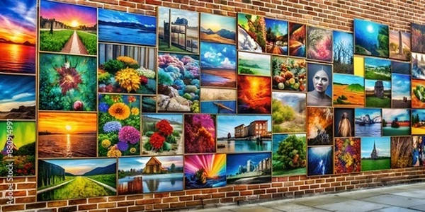 Obraz A picture on a wall informative Vibrant engaging Creative AI