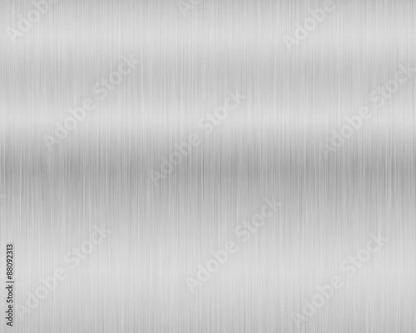 Fototapeta Metal background or texture of brushed steel plate with reflections Iron plate