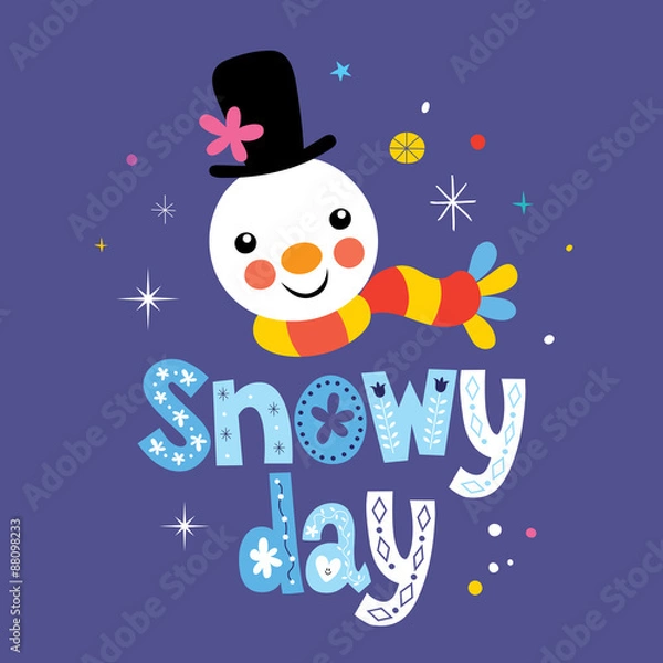 Fototapeta snowy day