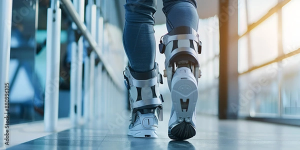 Fototapeta "Advanced Exoskeleton Technology and Rehabilitation Robotics, Cutting-Edge Mobility Solutions"