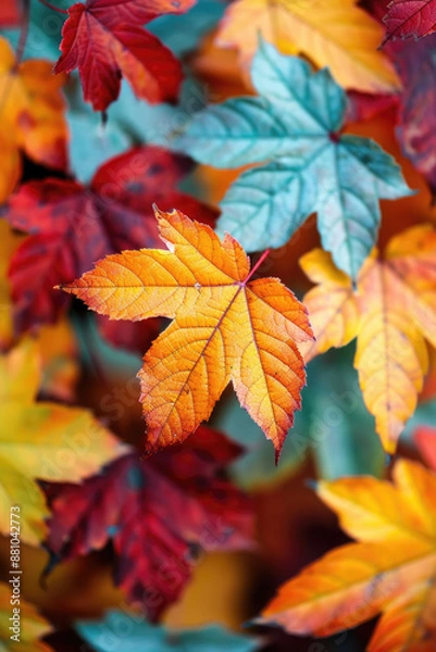 Obraz Autumn colorful background, fall backdrop