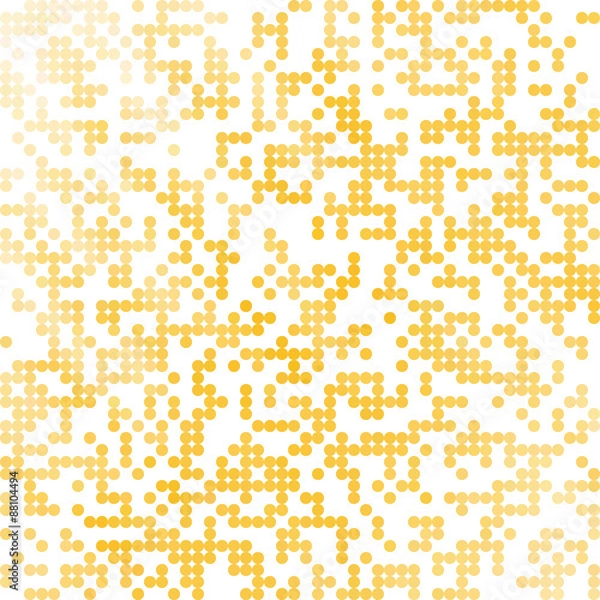 Fototapeta Yellow Random Dots Background, Creative Design Templates