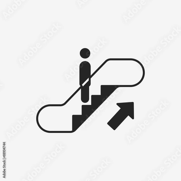 Fototapeta Escalator icon