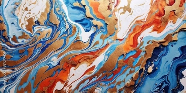 Fototapeta Marble texture ink paint design 