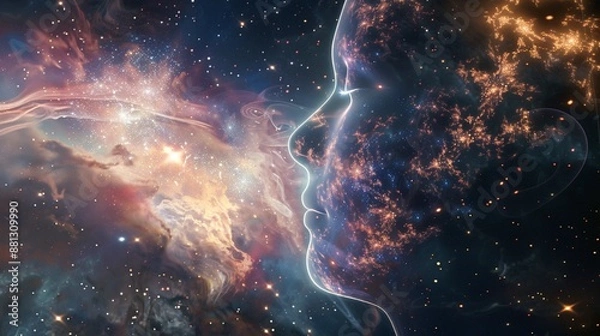 Obraz 宇宙の中の心：内なる宇宙と繋がる意識エネルギーとコピースペース