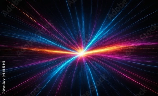 Obraz Abstract Background with Light Rays