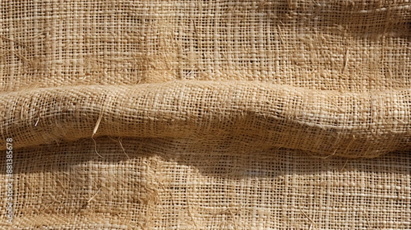 Fototapeta jute hessian sackcloth canvas texture for patterned backgrounds