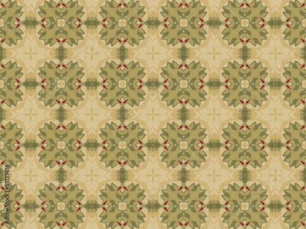 Obraz Ethnic pattern. Abstract kaleidoscope  fabric design.