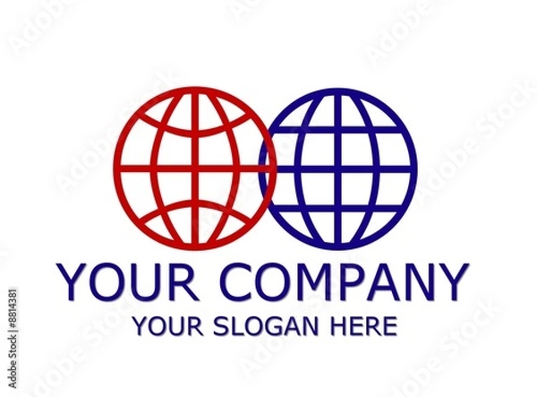 Fototapeta company logo - globe