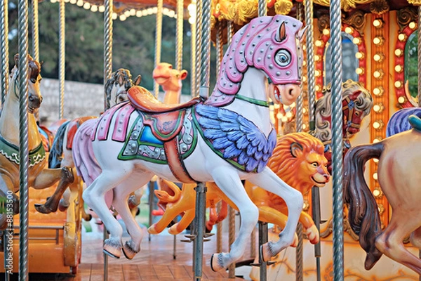 Obraz Carousel horses