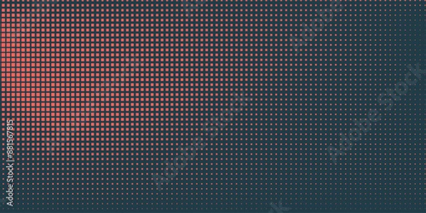 Fototapeta Gradient background Halftone pop art design Light effect Seamless pattern Vector illustration