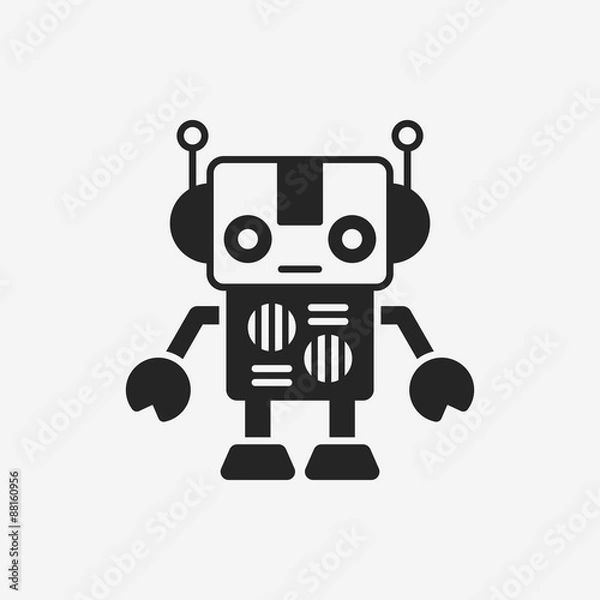 Fototapeta robot icon