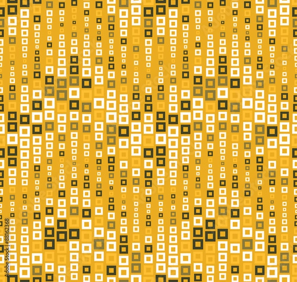 Fototapeta Seamless pattern on a color background. Has the shape of a wave. Consists of through geometric elements in color.