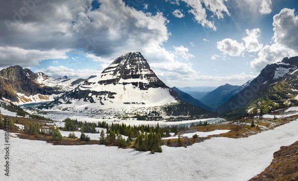 Obraz Hidden Lake and Bearhat mountain
