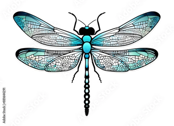 Fototapeta dragonfly  generative ai