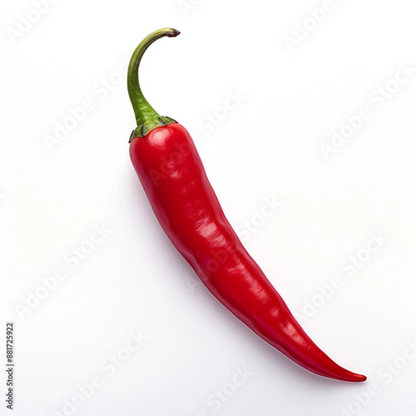 Fototapeta a red pepper with a green stem