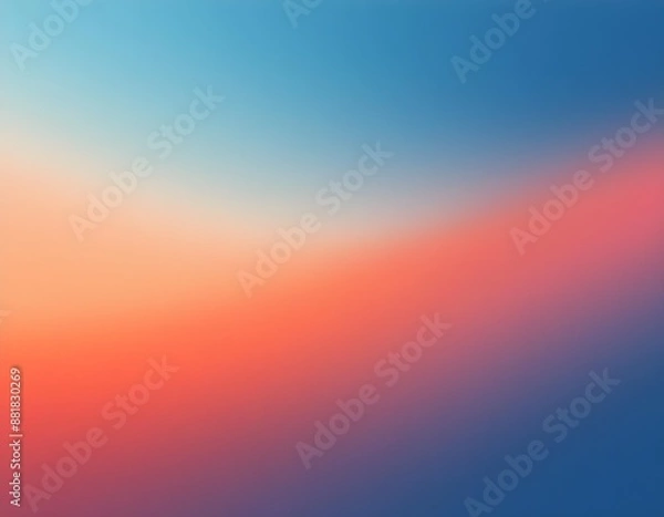 Fototapeta Pastel gradient background grainy blue yellow pink light colors noise texture