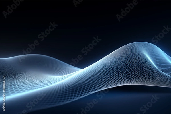Fototapeta Abstract technology mesh digital line electronic network data innovation concept background.